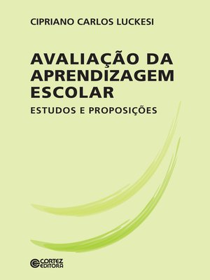 cover image of Avaliação da aprendizagem escolar